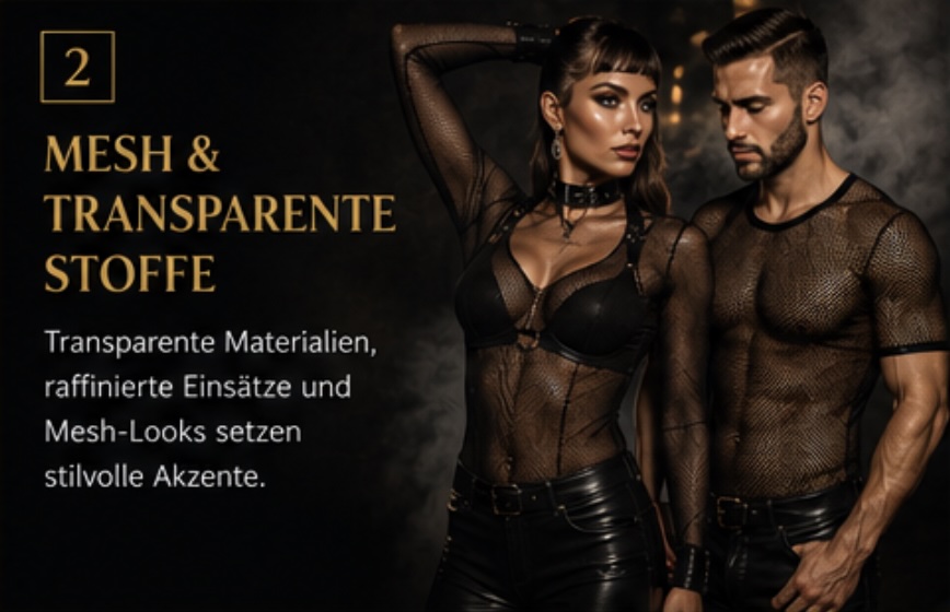 Mesh und transparente Stoffe