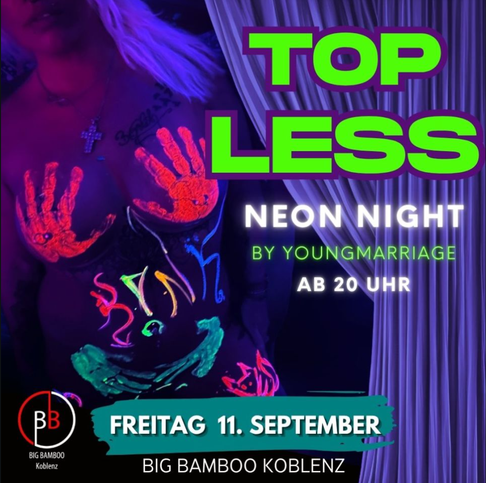 Sexy TOPLESS NEON NIGHT